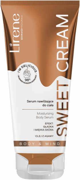 Ser de corp hidratant sweet cream Body & Mind, 200ml, Lirene