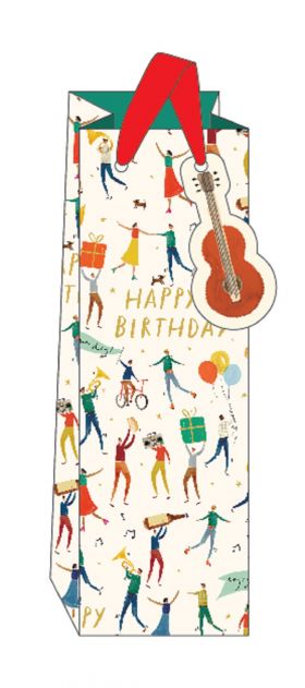 Punga cadou sticla - Happy Birthday | The Art File