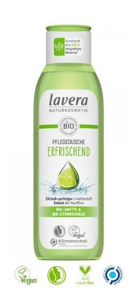 Gel de dus revigorant cu lime si lemongrass Eco-Bio 250ml - Lavera