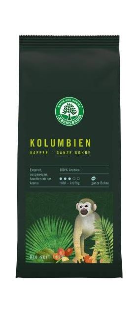 Cafea, boabe Columbiana, 100 % Arabica, eco-bio, 250g - LEBENSBAUM