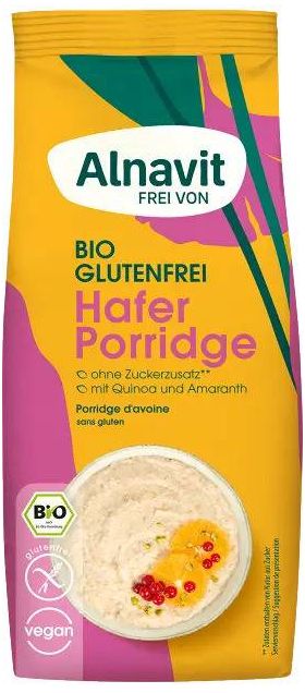 Porridge de ovaz fara gluten, eco-bio, 300g - Alnavit