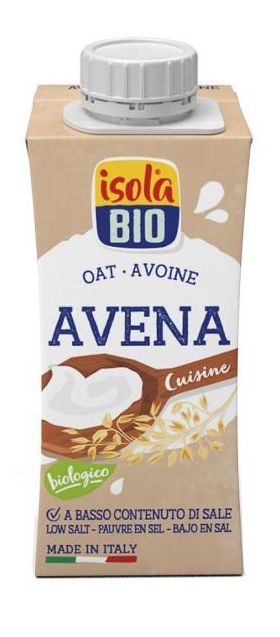 Crema din ovaz pentru gatit, 200ml, Isola Bio