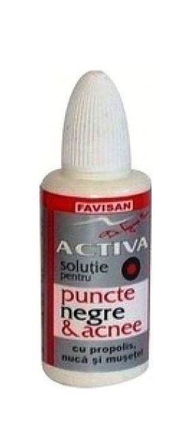 Solutie activa puncte negre eco-bio 30ml - FAVISAN