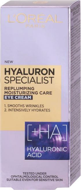 Crema de ochi antirid cu acid hialuronic Hyaluron Specialist, 15ml, L'Oreal Paris