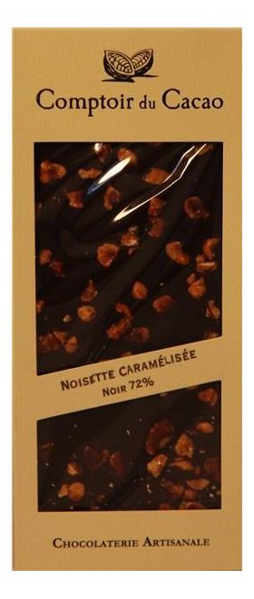 Ciocolata neagra cu alune de padure caramelizate | Comptoir du Cacao