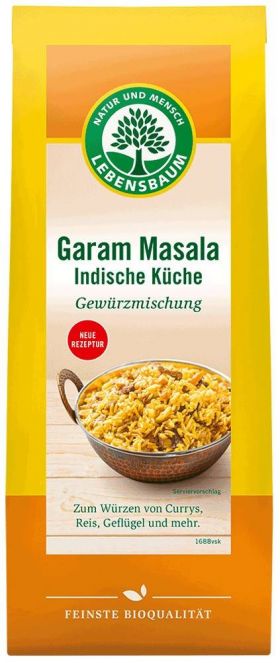 Amestec de condimente Gram Masala – Bucataria Indiana, eco-bio, 40g LEBENSBAUM