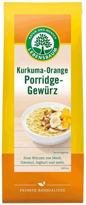 Amestec de condimente pentru terci cu turmeric si portocale eco-bio, 50g LEBENSBAUM