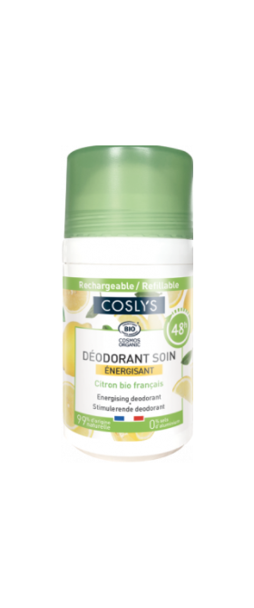 Deodorant bio energizant cu parfum de lamaie, 50ml, Coslys