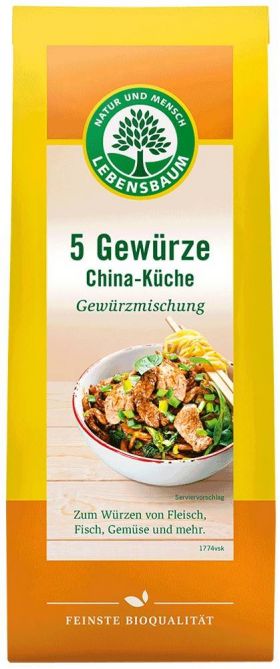 Amestec din 5 condimente bucataria chinezeasca eco-bio, 40g LEBENSBAUM