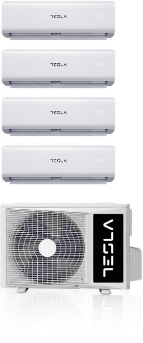 Aer conditionat Tesla Multisplit TGS-D36V99912W, 9000 + 9000 + 9000 + 12000 BTU, A++/A+, Inverter