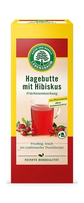 Ceai de măceșe si hibiscus, eco-bio, 20plicuri - Lebensbaum
