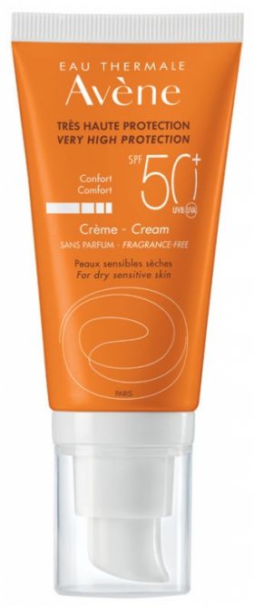 AVENE CREMA SPF 50+ FARA PARFUM 50ML