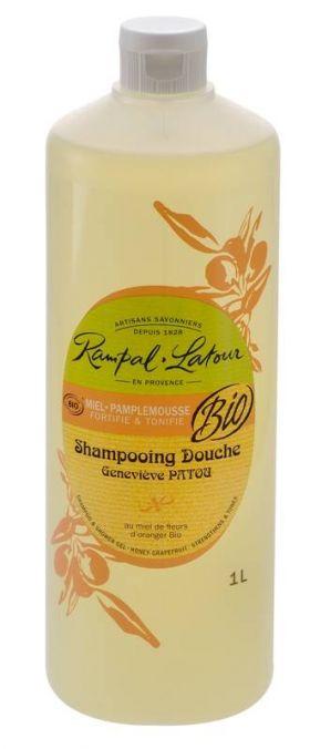 Gel de dus si sampon cu miere su grapefruit, 1L - Rampal Latour