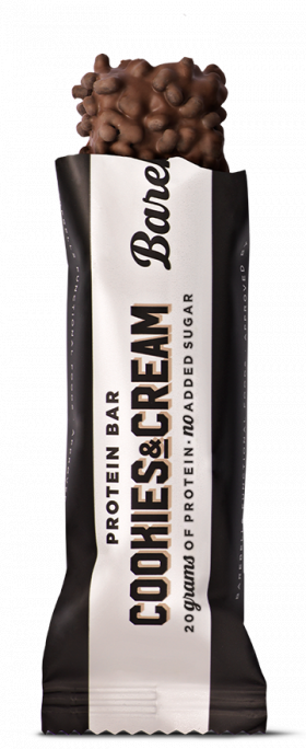 Barebells bars baton proteic cu aroma de biscuiti si frisca, 55g - Gnc