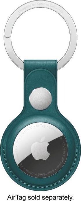 Accesoriu Apple AirTag Leather Key Ring, Forest Green (Seasonal Summer 2021)