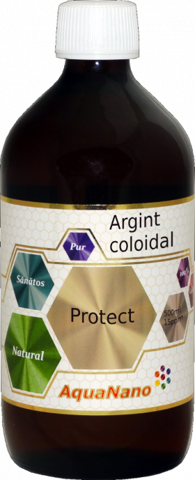 Argint Coloidal Protect 15 ppm AquaNano, 480ml, Aghoras