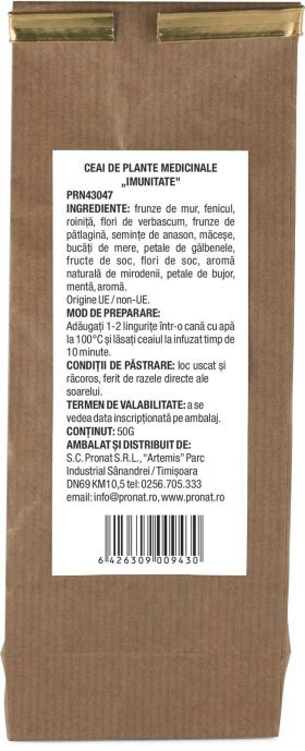 Ceai de plante medicinale "Imunitate" 50g - Pronat