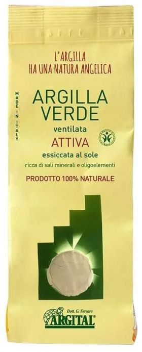 Argila verde activa ventilata pentru baut, 500g - Argital