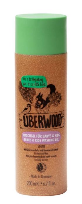 Gel de dus si sampon, Baby and Kids 200ml - Uberwood