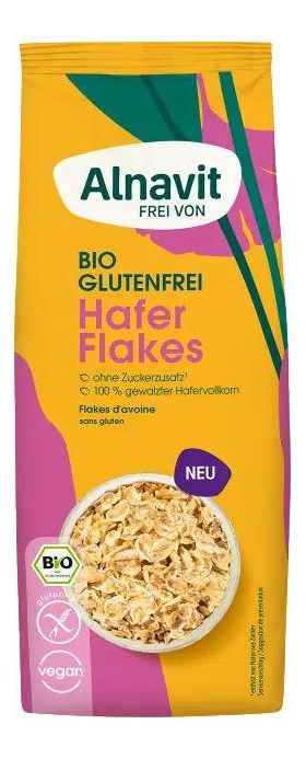 Fulgi de ovaz crocanti, fara gluten, eco-bio, 200g - Alnavit