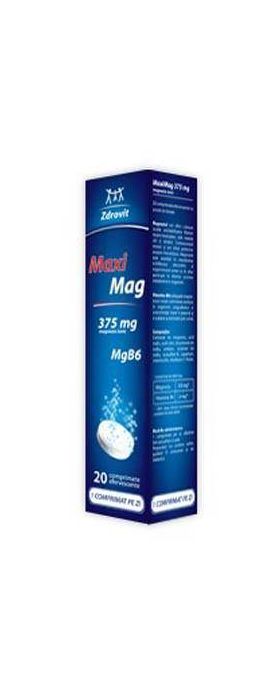 MaxiMag 375mg 20cpr efervescente, Zdrovit