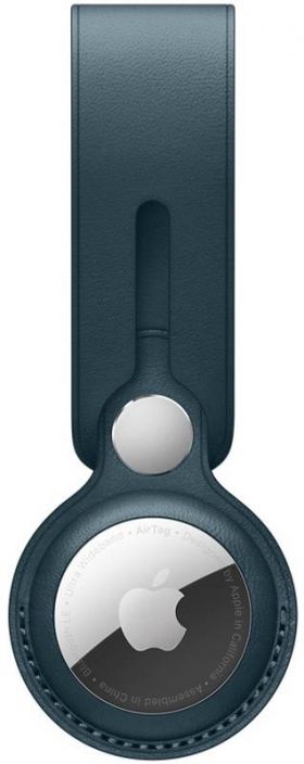 Accesoriu Apple AirTag Leather Loop, Baltic Blue (Seasonal Summer 2021)