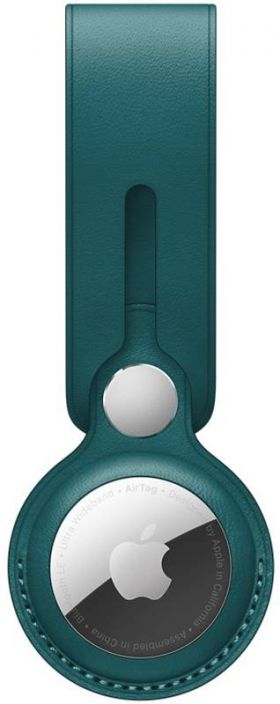 Accesoriu Apple AirTag Leather Loop, Forest Green (Seasonal Summer 2021)