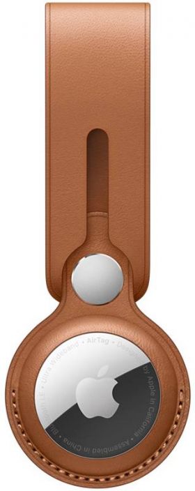 Accesoriu Apple AirTag Leather Loop, Saddle Brown