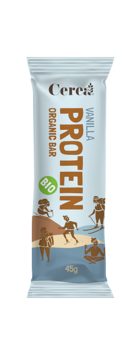 Baton, Protein cu vanilie, fara gluten, eco-bio, 45g - Cerea