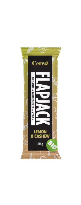 Baton Flapjack cu lamaie si caju, fara gluten, eco-bio, 60g - Cerea