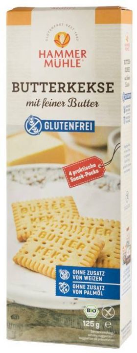 Biscuiti cu unt fin eco-bio, 125 g HAMMER MUHLE
