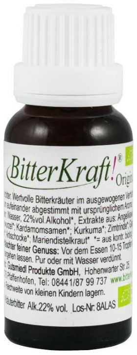 Bitter Kraft Original, eco-bio, 20 ml Hildegard von Bingen