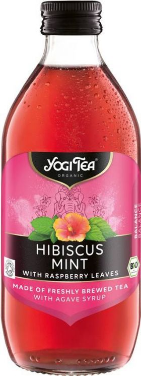 Ceai de hibiscus si menta cu frunze de zmeura, 330 ml, ECO-BIO, Yogi Tea