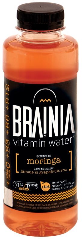 Apa cu vitamine Brainia - Extract Moringa - 500 ml | Brainia