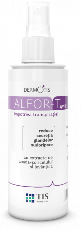 Alfor-T spray impotriva transpiratiei, 110ml, Tis Farmaceutic