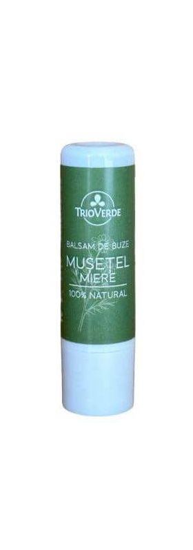 Balsam de buze musetel si miere, 5g - Trio Verde