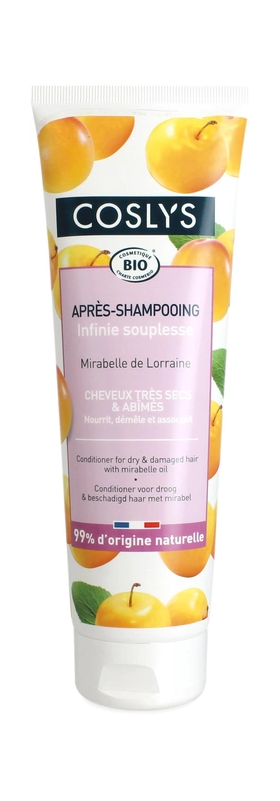 Balsam bio cu ulei de prune pentru par uscat si deteriorat Mirabelle, 250ml, Coslys