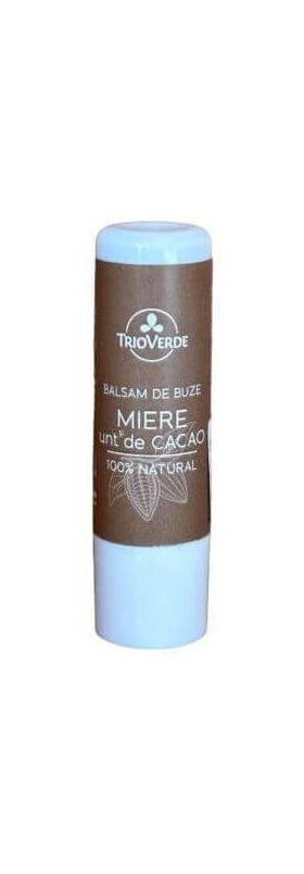 Balsam de buze cu cacao si miere, 5g - Trio Verde