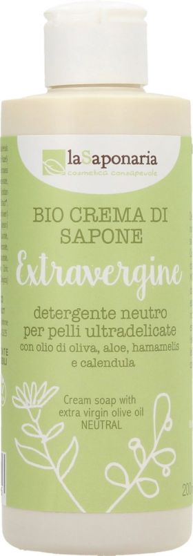 Crema de dus cu ulei extravirgin de masline, 200ml, La Saponaria