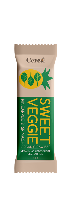 Baton sweet veggie ananas cu spanac, fara gluten, eco-bio, 45g - Cerea