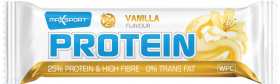 Baton proteic in glazura alba cu aroma de vanilie, 60g MAX SPORT