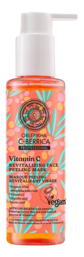 Masca pentru fata Oblepikha C-Berrica Peeling, 145ml, Natura Siberica