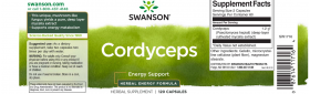 Cordyceps (Ciuperca Tibetana) 600mg, 120 capsule - Swanson