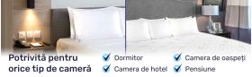 Perna 50x70 cm, Essience Premium Collection, husa 100% Bumbac; umplutura nanofibra extrafina; suport orto-cervical