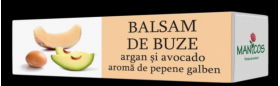 Balsam Buze Argan cu avocado si pepene Galben 4.8g - MANICOS