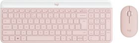 logitech Logitech Slim Wireless Combo MK470 - Keyboard and mouse set - wireless - 2.4 GHz - QWERTY - US International - rose (920-011322)