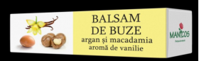 Balsam Buze Argan,macadamia si vanilie 4.8gr - MANICOS