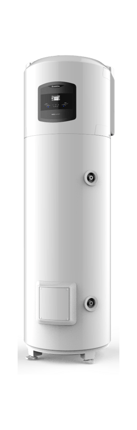 Boiler cu pompa de caldura monobloc pe pardoseala cu serpentina dubla NUOS PLUS WI-FI 250 TWIN SYS