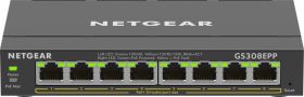 Netgear NETGEAR 8-Port Gigabit Ethernet High-Power PoE+ Plus Switch (GS308EPP) Gestionate L2/L3 Gigabit Ethernet (10/100/1000) Power over Ethernet (PoE) Suport Negru (GS308EPP-100PES)