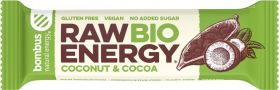 Baton energizant cu nuca de cocos si cacao, eco-bio, 50g - Bombus